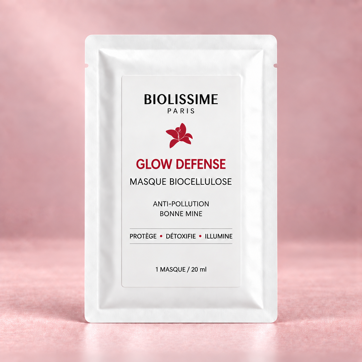 Le rituel Glow 3 + 1 offert Masques Biocellulose Glow Défense